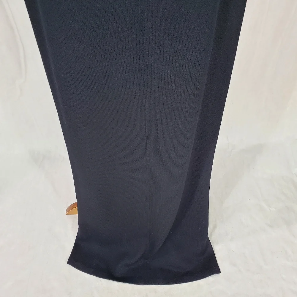 Vtg. St.John Evening Santana Knit Black Cut Out Maxi Dress Black Tie Formal - Picture 13 of 16